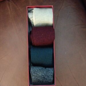 Bombas Ribbed Sock Collection - Cream, Burgundy, Green, Gray